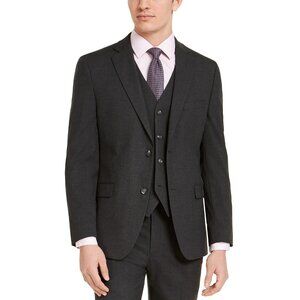 Alfani Men's Slim-Fit Stretch Charcoal Solid Suit Jacket $360 B4HP